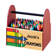 Personalized Wooden Crayon Caddy