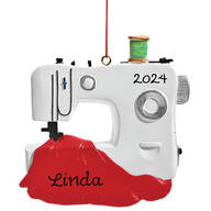 Personalized Sewing Machine Ornament