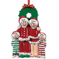 Personalized Christmas Eve Family Ornament