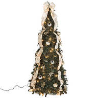 4' Silver & Gold Pull-Up Tree by Holiday Peak™     XL