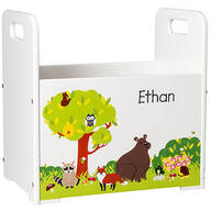 Personalized Woodland Animals Book Caddy