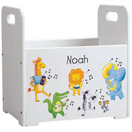 Personalized Musical Animals Book Caddy
