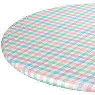 Spring Breeze Checked Vinyl Elasticized Table Cover