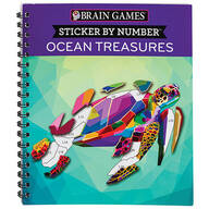 Brain Games® Sticker By Number Ocean Treasures