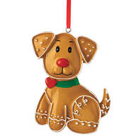 Dog Gingerbread Ornament