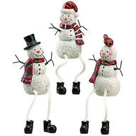 Resin Snowman Shelf Sitters by Holiday Peak™, Set of 3