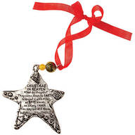 Pewter Christmas in Heaven Ornament