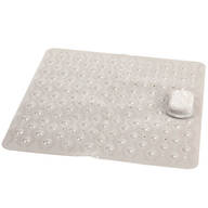 Nonslip Square Shower Mat with Pumice Stone