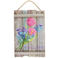 Welcome Tulip and Iris Pallet Sign by Holiday Peak™