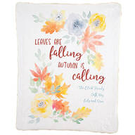 Personalized Falling Leaves Sherpa Throw, 50"x60"