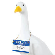 Personalized "Hello My Name Is" Goose Sign