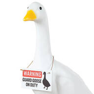 Warning Guard Goose On Duty Sign