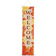 Personalized Fall Leaves Door Banner