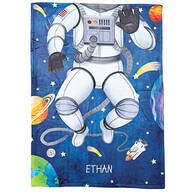 Personalized Children's Astronaut Blanket