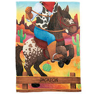 Personalized Children's Cowhand Blanket