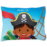 Personalized Girl Pirate Pillowcase