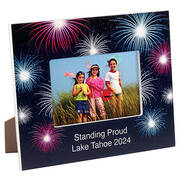Personalized Fanciful Fireworks Frame
