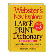 Websters® Large Print Dictionary