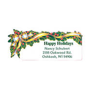 Holly and Ribbon Address Labels 250
