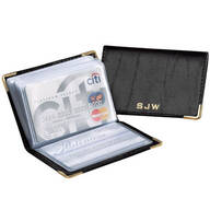 Personalized Leather Credit Card Holder