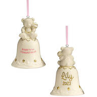 Personalized Baby’s First Christmas Bell Ornament