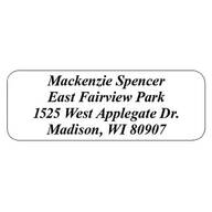 Personalized Script Roll Address Labels, Set of 200