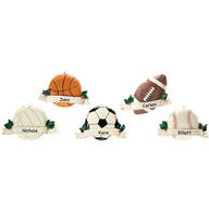 Personalized Sports Ball Ornaments