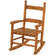 Personalized Childs Natural Rocker