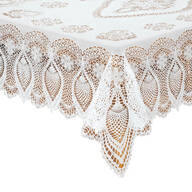 Crocheted Lace Vinyl Table Cover