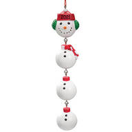 Personalized Snowman Dangle Ornament