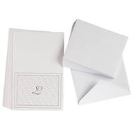 Personalized Monogrammed Note Cards, Set of 25