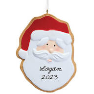 Personalized Santa Christmas Cookie Ornament