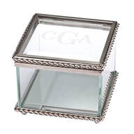 Personalized Glass Treasure Box