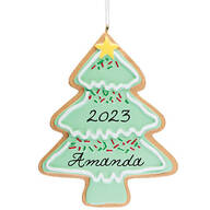 Personalized Christmas Tree Cookie Ornament