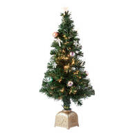 3' Musical Spinning Fiber Optic Tree by Holiday Peak™