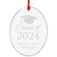 Personalized Glass Graduation Ornament