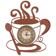 Metal Coffee Clock