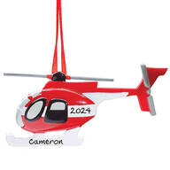 Personalized Helicopter Ornament