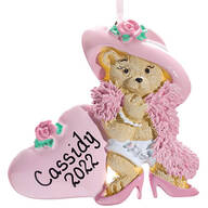 Personalized Dress Up Bear Ornament