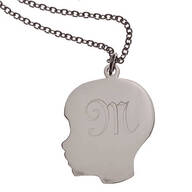 Personalized Silhouette Boy Necklace