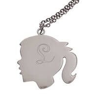Personalized Silhouette Girl Necklace