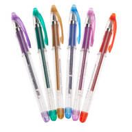 Scented Glitter Gel Pens, Set of 6