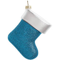 December Birthstone Glitter Stocking Ornament