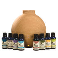 Healthful™ Naturals Deluxe Essential Oil Kit & 600 ml Diffuser