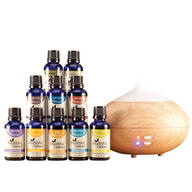 Healthful™ Naturals Premium Essential Oil Kit & 280 ml Diffuser