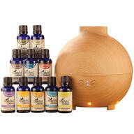 Healthful™ Naturals Premium Essential Oil Kit & 600 ml Diffuser