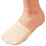 Toe Half Socks 2 Pair - Natural
