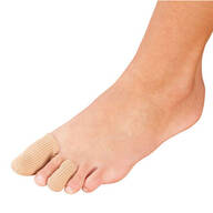 Silver Steps™ Antibacterial Toe or Finger Caps, Set of 4