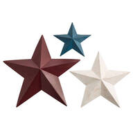 Red, White, Blue Barn Stars Set/3 by Fox River Creations™