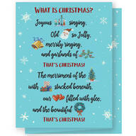 Personalized What is Christmas Card Set of 20